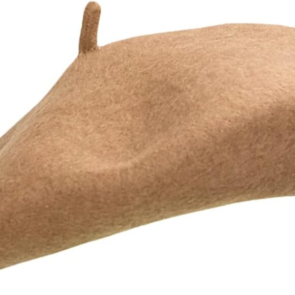 Women Wool Beret Hat French Style Solid Color - Picture 6 of 8